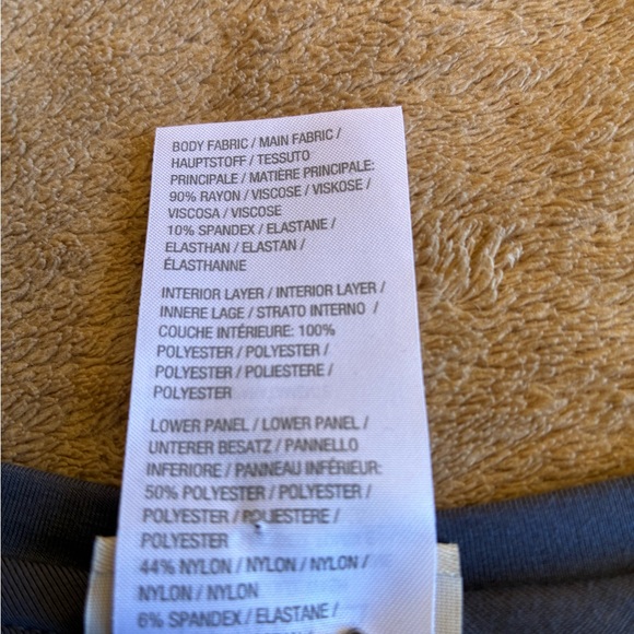 LOGO by Lori Goldstein 230 Knit Rayon/Velvet Tunic In Silver Grey Size Medium - Picture 9 of 9